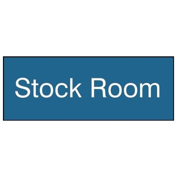 Accuform 8 in W x 3 in H, Engraved Plastic PSG880BU - main